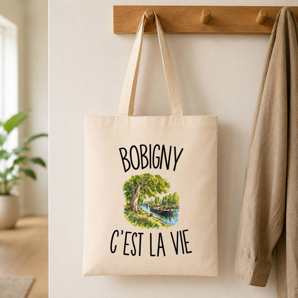 Tote Bag Beige Bobigny c’est la vie