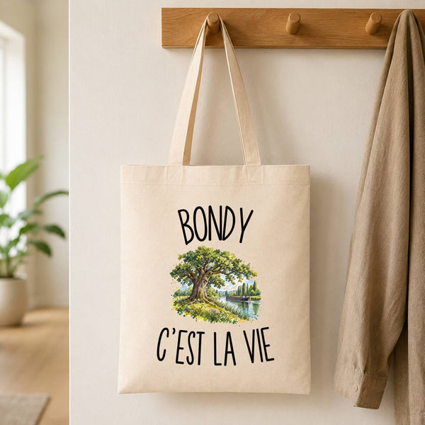 Tote Bag Beige Bondy c’est la vie