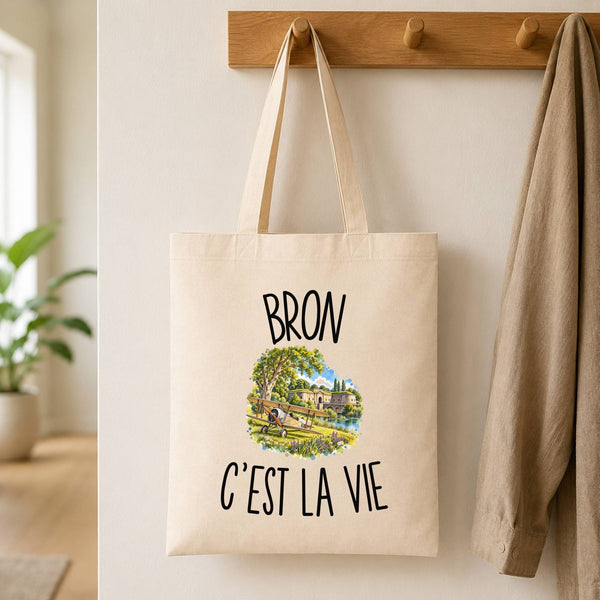 Tote Bag Beige Bron c’est la vie