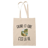 Tote Bag Beige Caluire-et-Cuire c’est la vie