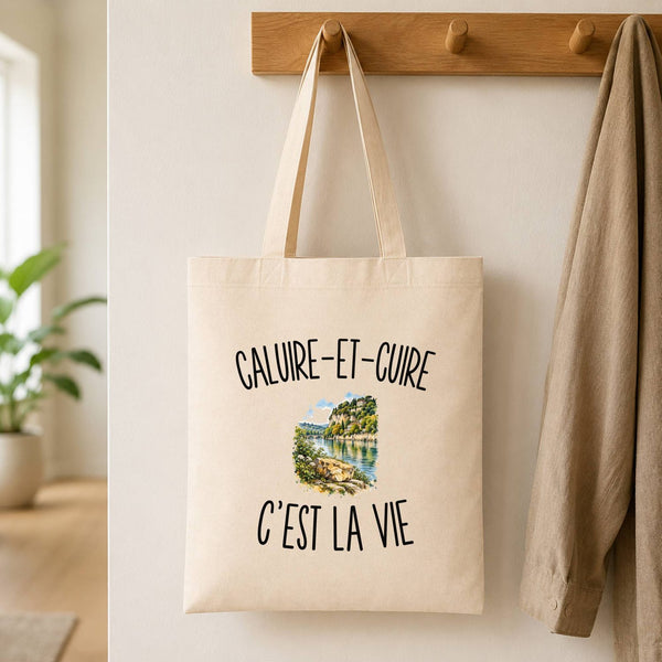 Tote Bag Beige Caluire-et-Cuire c’est la vie
