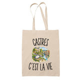 Tote Bag Beige Castres c’est la vie
