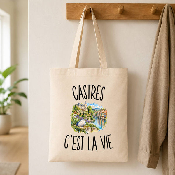 Tote Bag Beige Castres c’est la vie