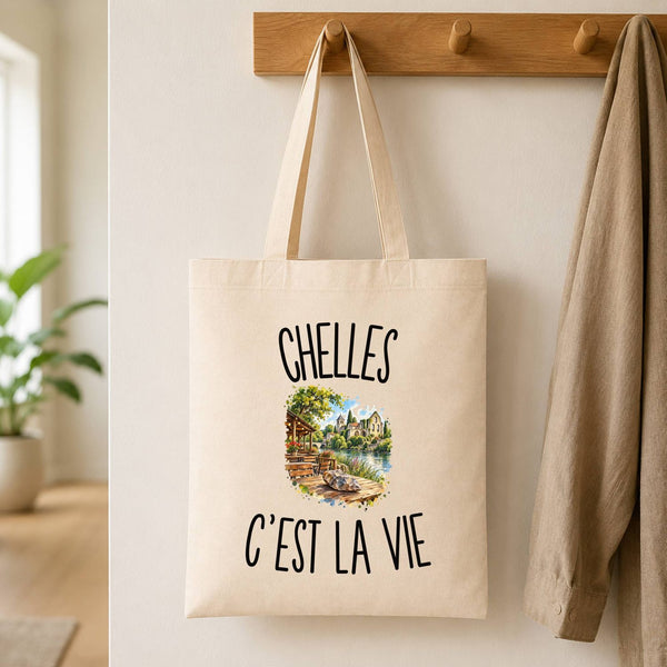 Tote Bag Beige Chelles c’est la vie