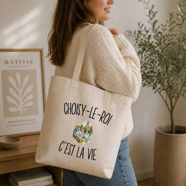 Tote Bag Beige Choisy-le-Roi c’est la vie