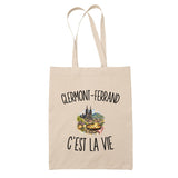 Tote Bag Beige Clermont-Ferrand c’est la vie