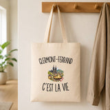 Tote Bag Beige Clermont-Ferrand c’est la vie