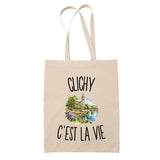 Tote Bag Beige Clichy c’est la vie