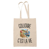 Tote Bag Beige Collioure c’est la vie