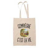 Tote Bag Beige Compiègne c’est la vie