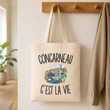 Tote Bag Beige Concarneau c’est la vie
