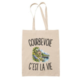 Tote Bag Beige Courbevoie c’est la vie