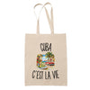 Tote Bag Beige Cuba c’est la vie