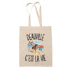 Tote Bag Beige Deauville c’est la vie