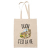 Tote Bag Beige Dijon c’est la vie