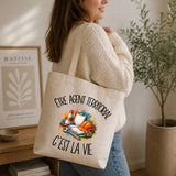 Tote Bag Beige Être agent territorial c'est la vie