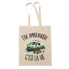 Tote Bag Beige Être ambulancière c'est la vie
