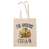 Tote Bag Beige Être apicultrice c'est la vie