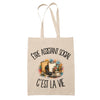 Tote Bag Beige Être assistant social c'est la vie
