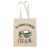 Tote Bag Beige Être assistante de direction c'est la vie