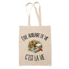 Tote Bag Beige Être auxiliaire de vie c'est la vie