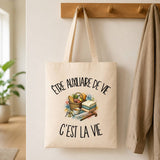 Tote Bag Beige Être auxiliaire de vie c'est la vie