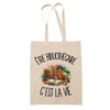 Tote Bag Beige Être bibliothécaire c'est la vie