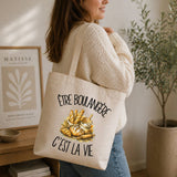 Tote Bag Beige Être boulangère c'est la vie