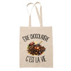 Tote Bag Beige Être chocolatière c'est la vie
