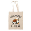 Tote Bag Beige Être commerciale c'est la vie