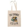 Tote Bag Beige Être couturière c'est la vie