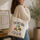 Tote Bag Beige Être diététicien c'est la vie