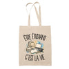 Tote Bag Beige Être étudiant c'est la vie