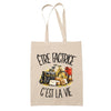 Tote Bag Beige Être factrice c'est la vie
