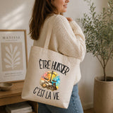 Tote Bag Beige Être huissier c'est la vie