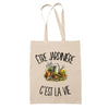 Tote Bag Beige Être jardinière c'est la vie