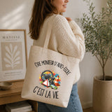 Tote Bag Beige Être moniteur d'auto-école c'est la vie