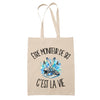 Tote Bag Beige Être moniteur de ski c'est la vie
