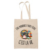 Tote Bag Beige Être monitrice d'auto-école c'est la vie