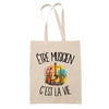 Tote Bag Beige Être musicien c'est la vie