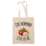 Tote Bag Beige Être normand c'est la vie