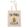 Tote Bag Beige Être parisien c'est la vie