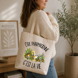 Tote Bag Beige Être pharmacienne c'est la vie