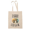 Tote Bag Beige Être préparateur de commandes c'est la vie