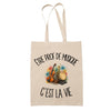 Tote Bag Beige Être prof de musique c'est la vie