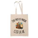 Tote Bag Beige Être prof de musique c'est la vie