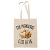 Tote Bag Beige Être puéricultrice c'est la vie