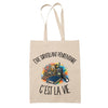 Tote Bag Beige Être surveillant pénitentiaire c'est la vie