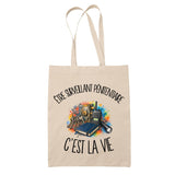 Tote Bag Beige Être surveillant pénitentiaire c'est la vie