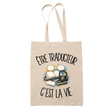 Tote Bag Beige Être traducteur c'est la vie